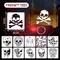 6 Inch Skull Stencils for Painting on Wood, 25 Pieces Reusable Drawing Skeleton Hand Finger Templates, Spray Paint Stencil for Wood Burning Wall Airbrushing Canvas Fabric DIY Craft(Skull)